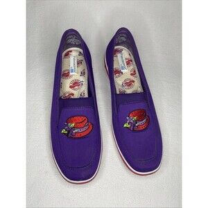 Red Hat Society GRASSHOPPERS Keds Purple Wedged Heel Slip-On Shoes 7M